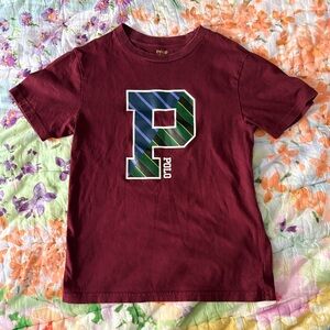 Polo Ralph Lauren Boys P-Patch Graphic Crew-Neck Short Sleeve Shirt SZS